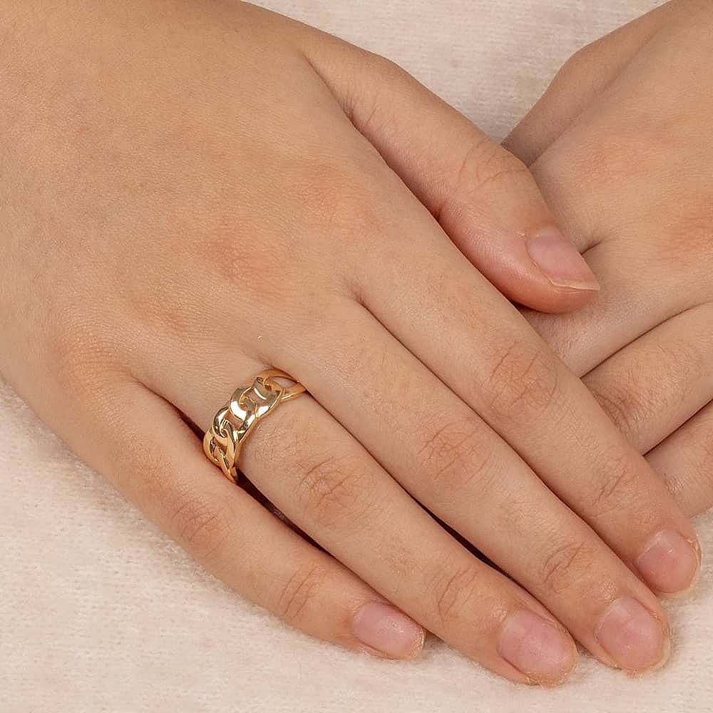 Brilliant Bonds Gold Ring