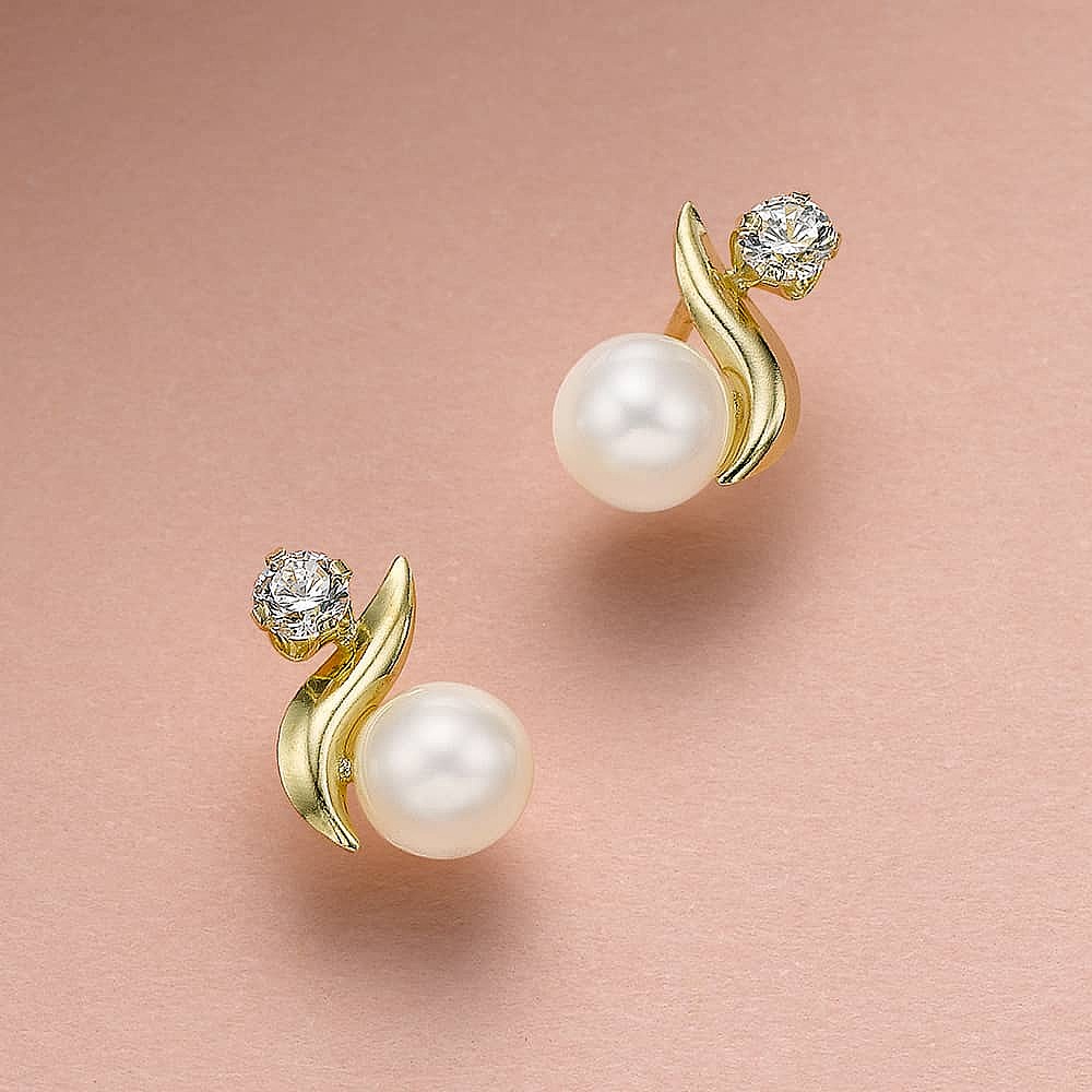 Sweet Sentiment Gold Stud Earrings