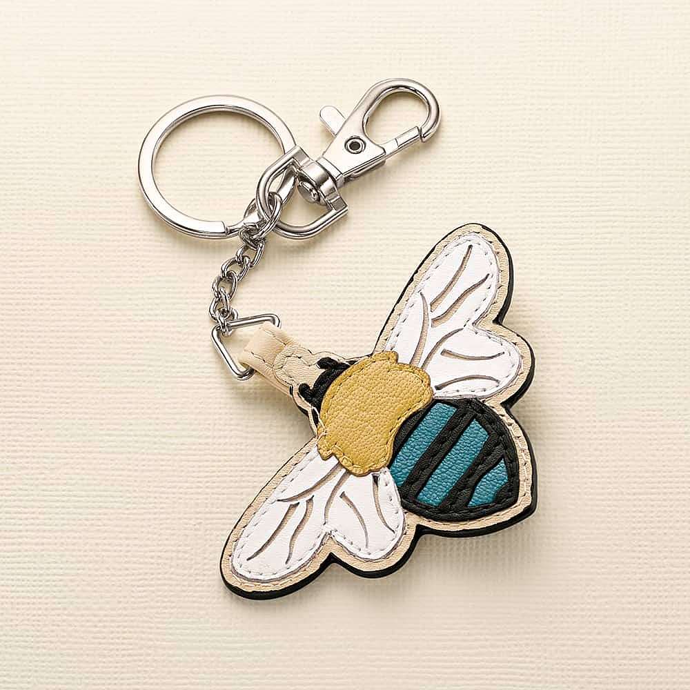 Bee All You Can Bee Leather Key Ring