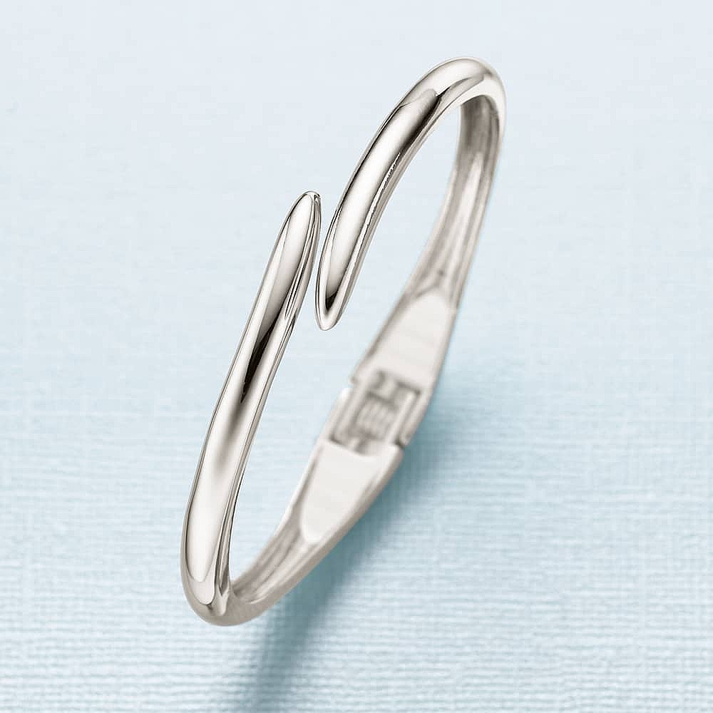 It's a Wrap Rhodium-plated Bangle