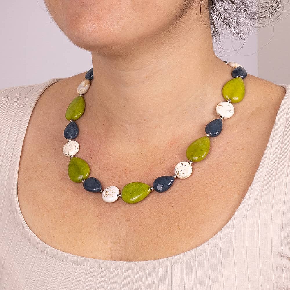 Strike a Pose Gemstone Necklace