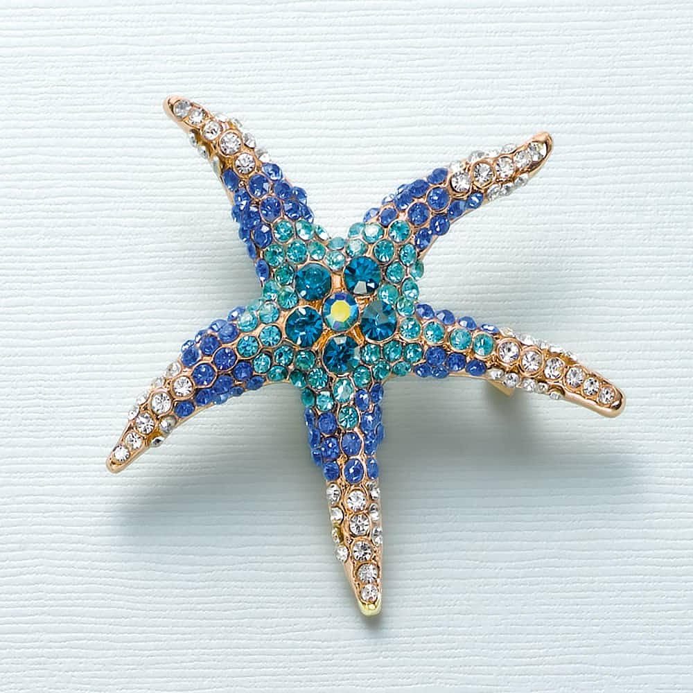 Finding Fortune Starfish Brooch