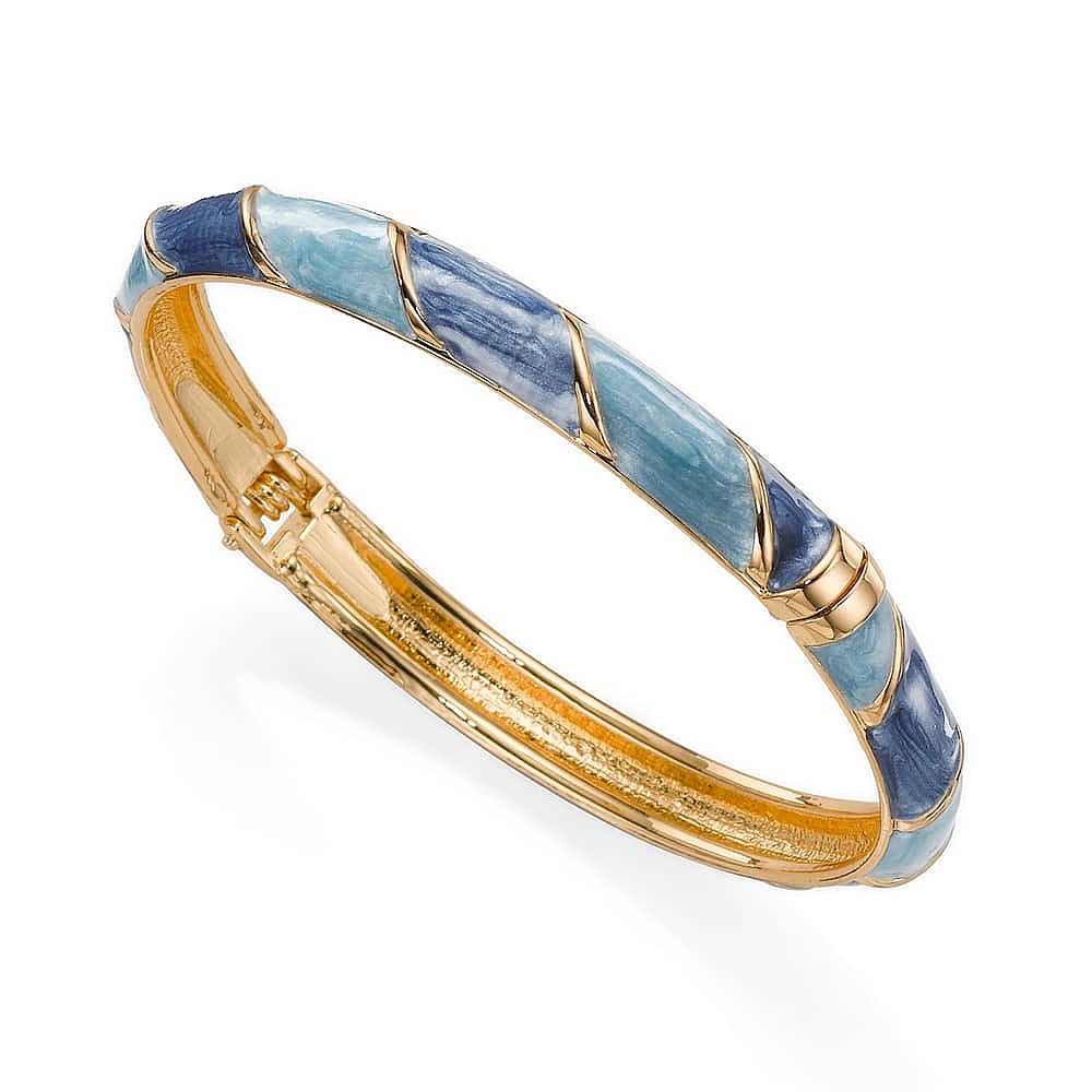 Between Blues Snap Bangle