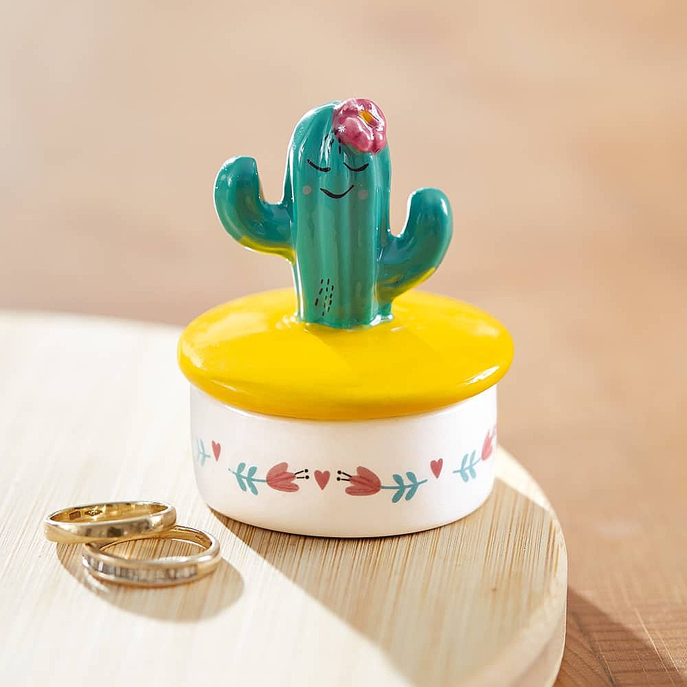 Stuck on You Cactus Trinket Pot