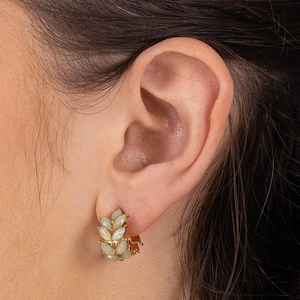Mint Julep Crystal Earrings