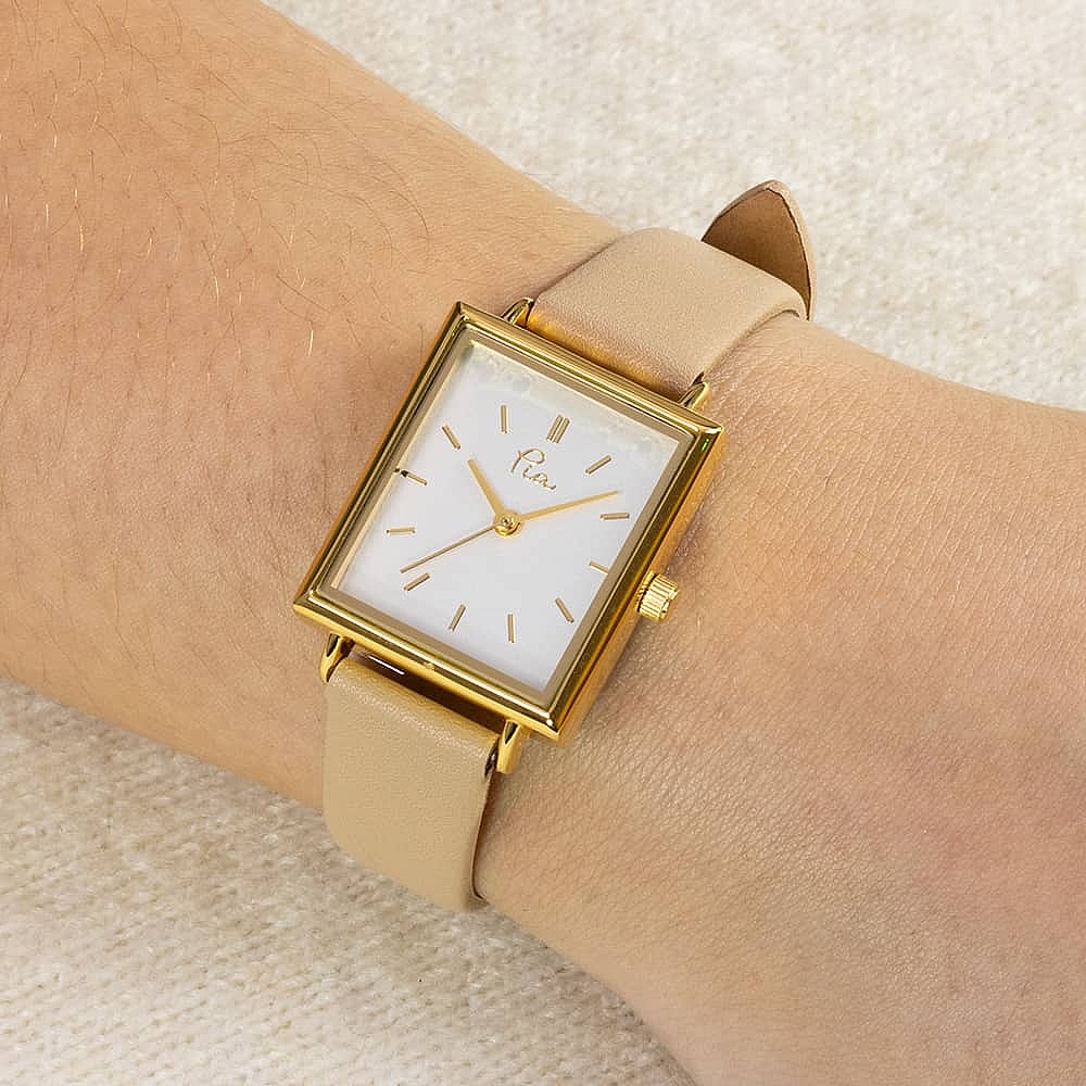 Time & Again Beige Watch