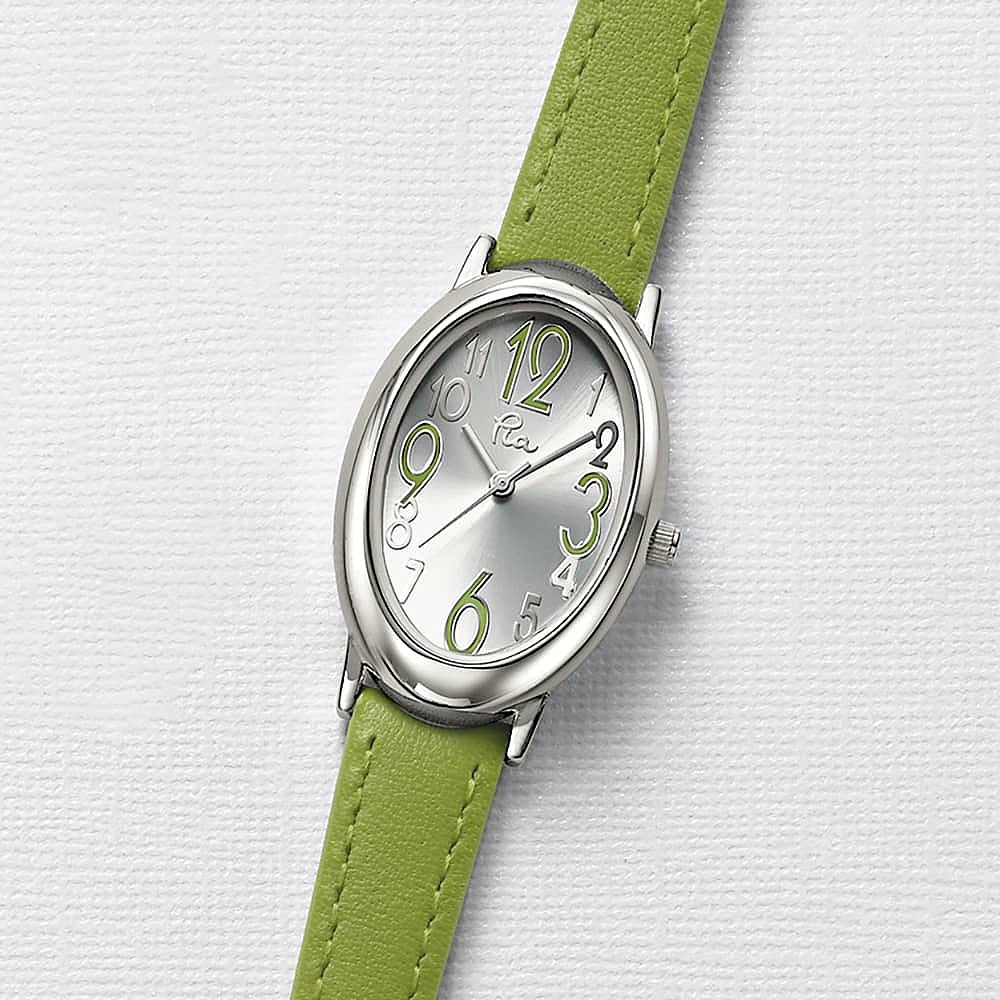 Time Will Tell Lime Green Watch