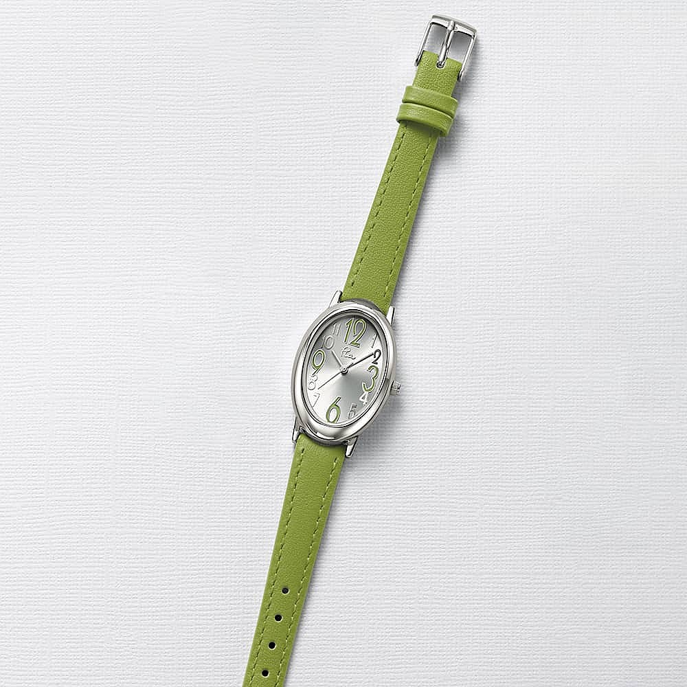 Time Will Tell Lime Green Watch