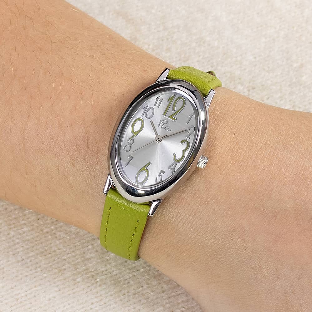 Time Will Tell Lime Green Watch