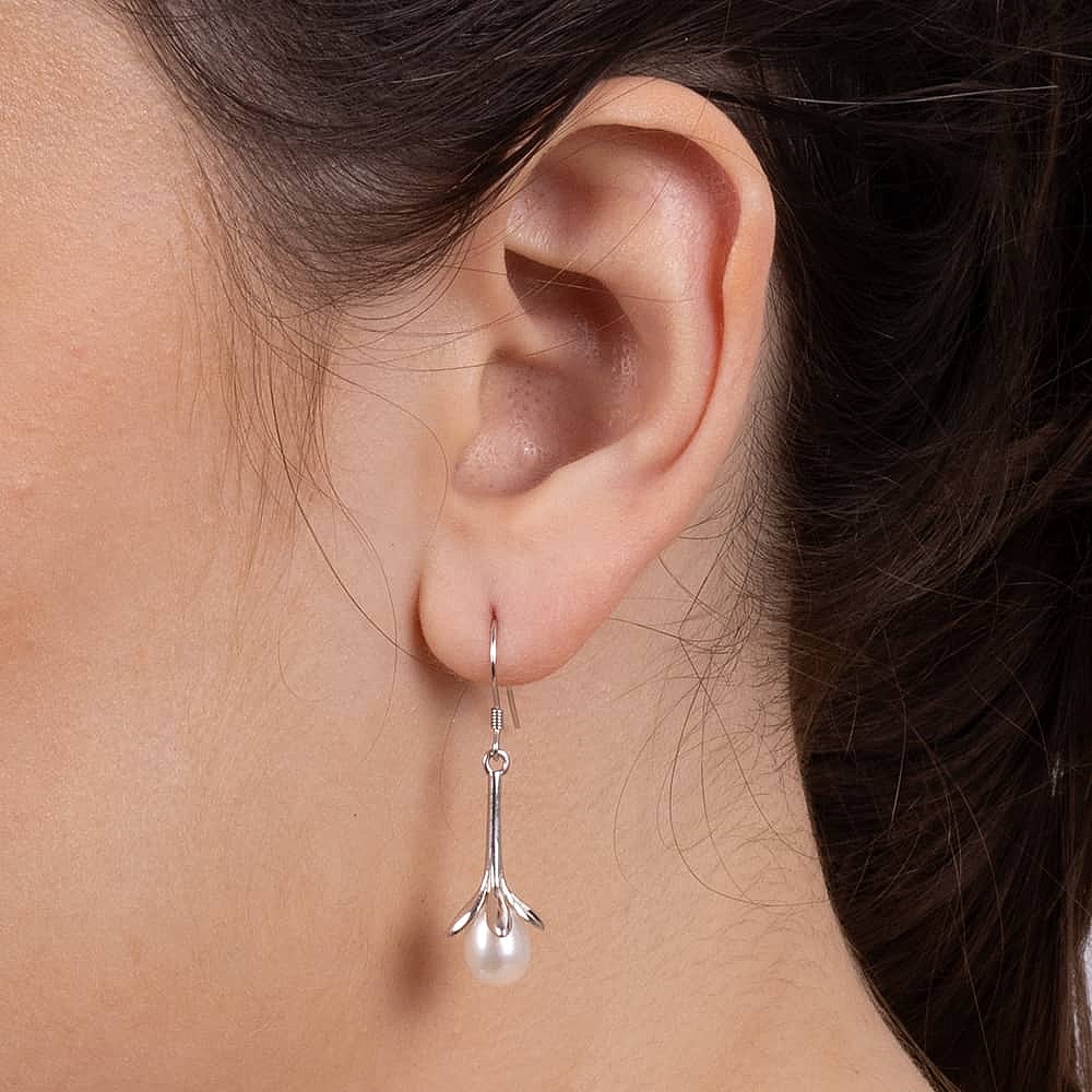 In Full Bloom Pearl Earrings