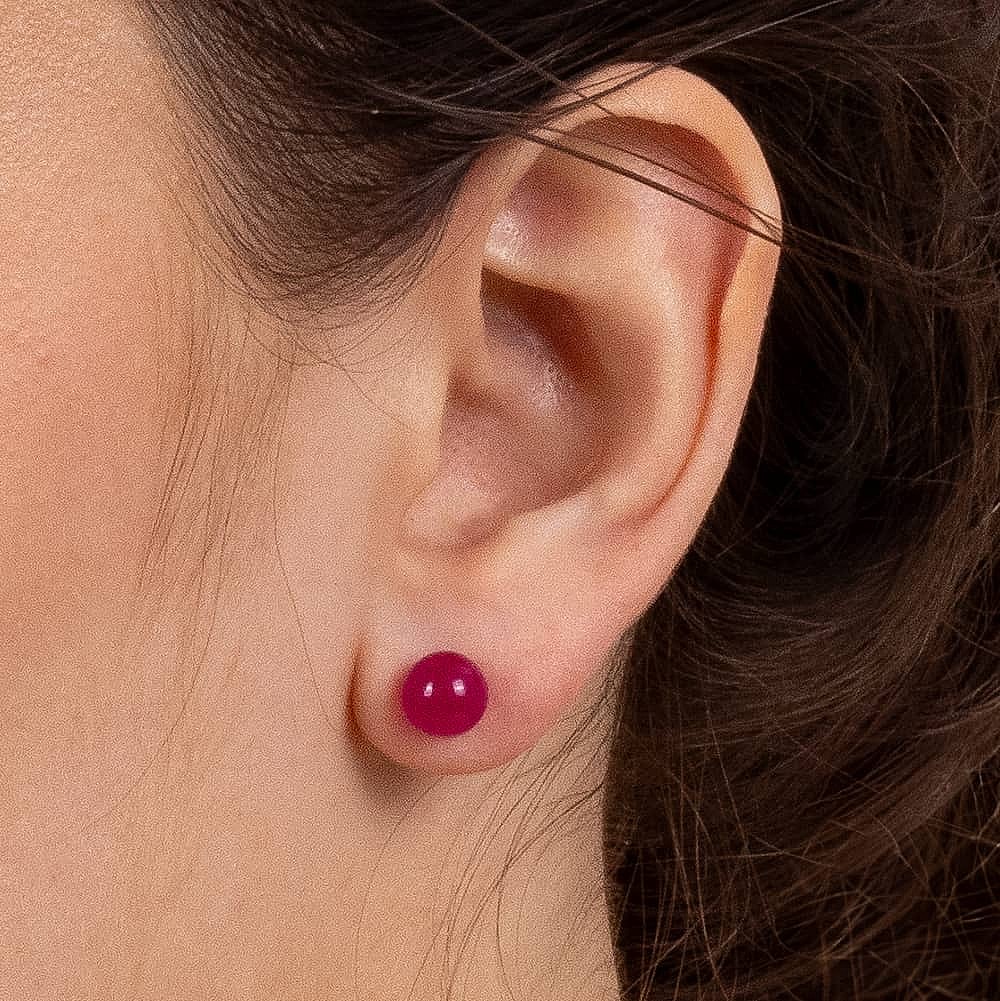 Fall for Fuchsia Jade Earrings