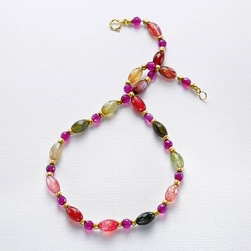 Tantalise in the Tropics Agate Necklace