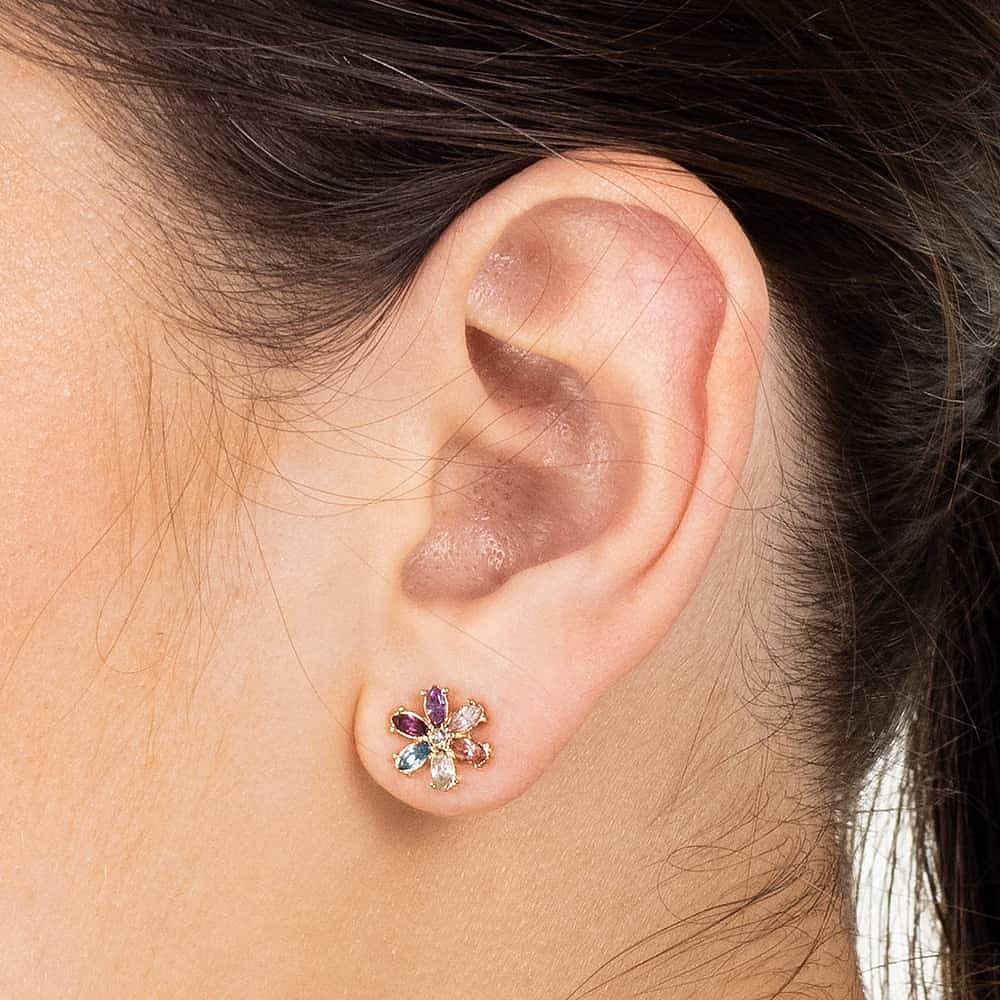 Happy Hues Crystal Stud Earrings