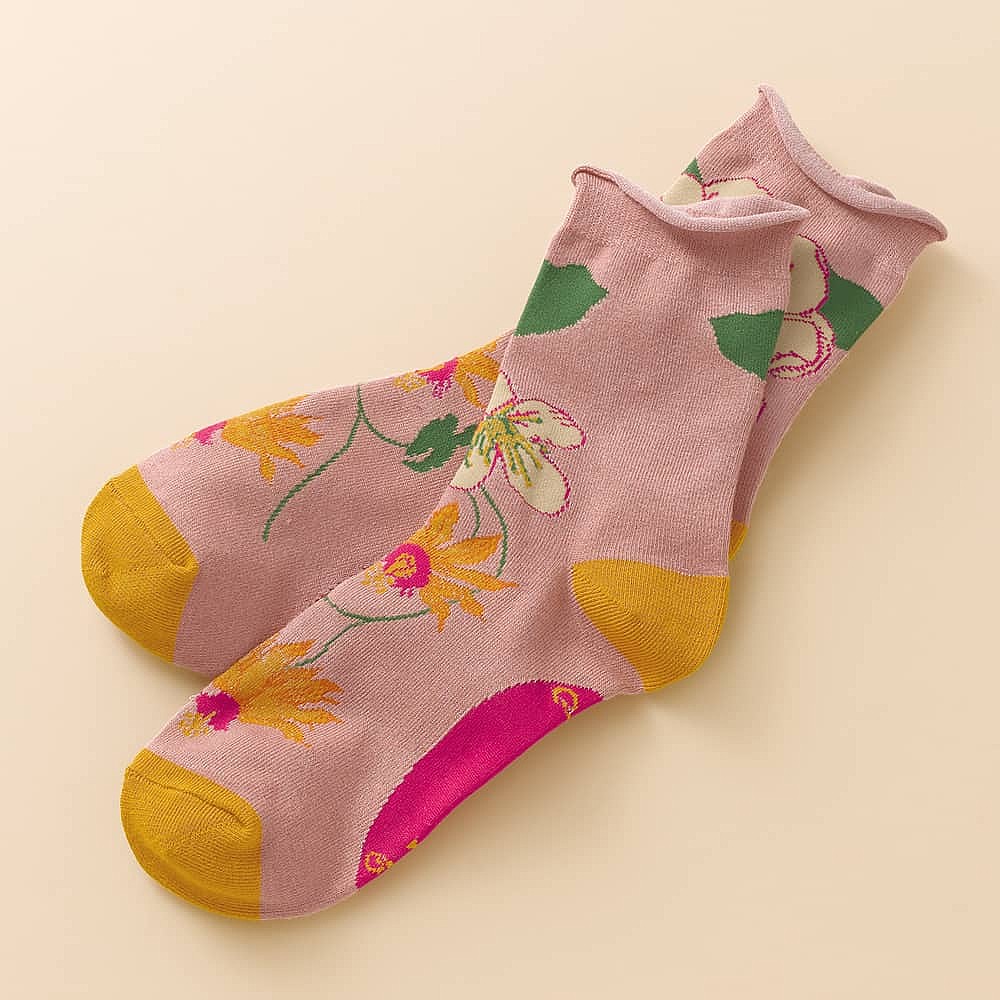 Tropical Toes Floral Socks