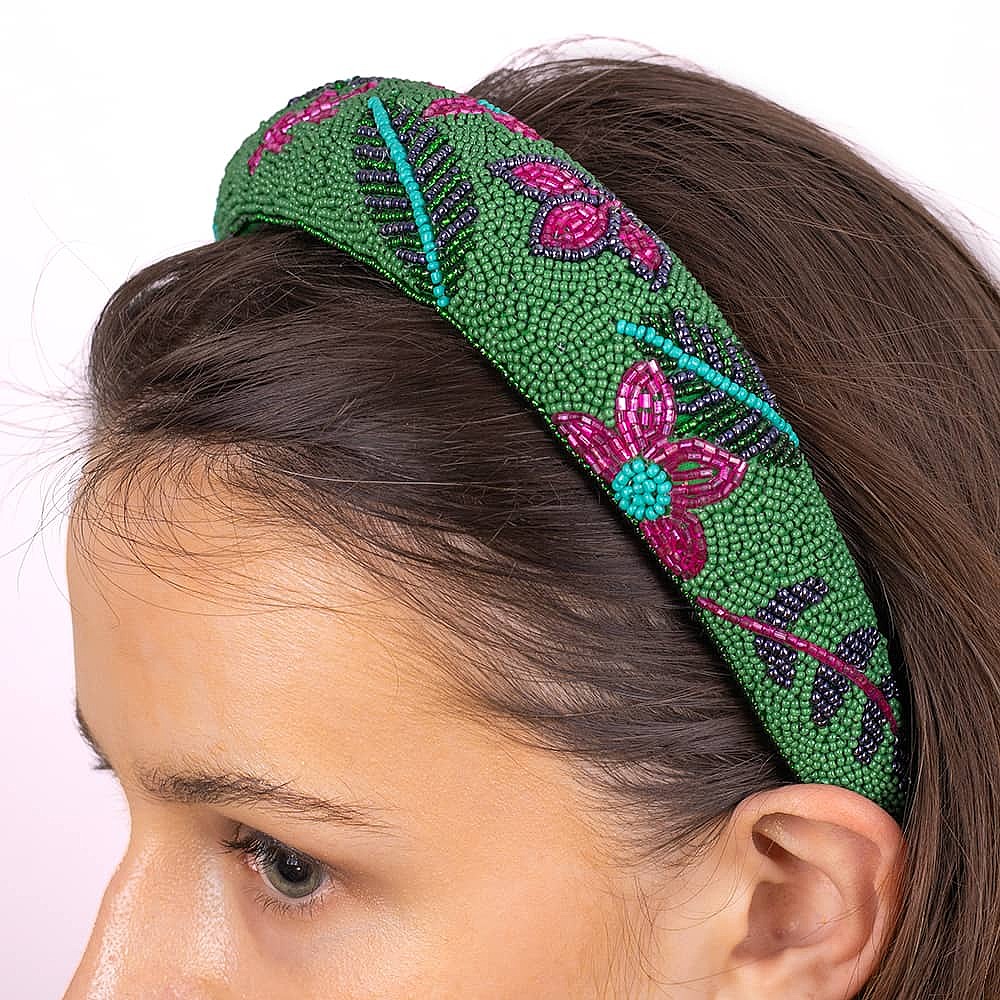 Florals in Mind Beaded Headband