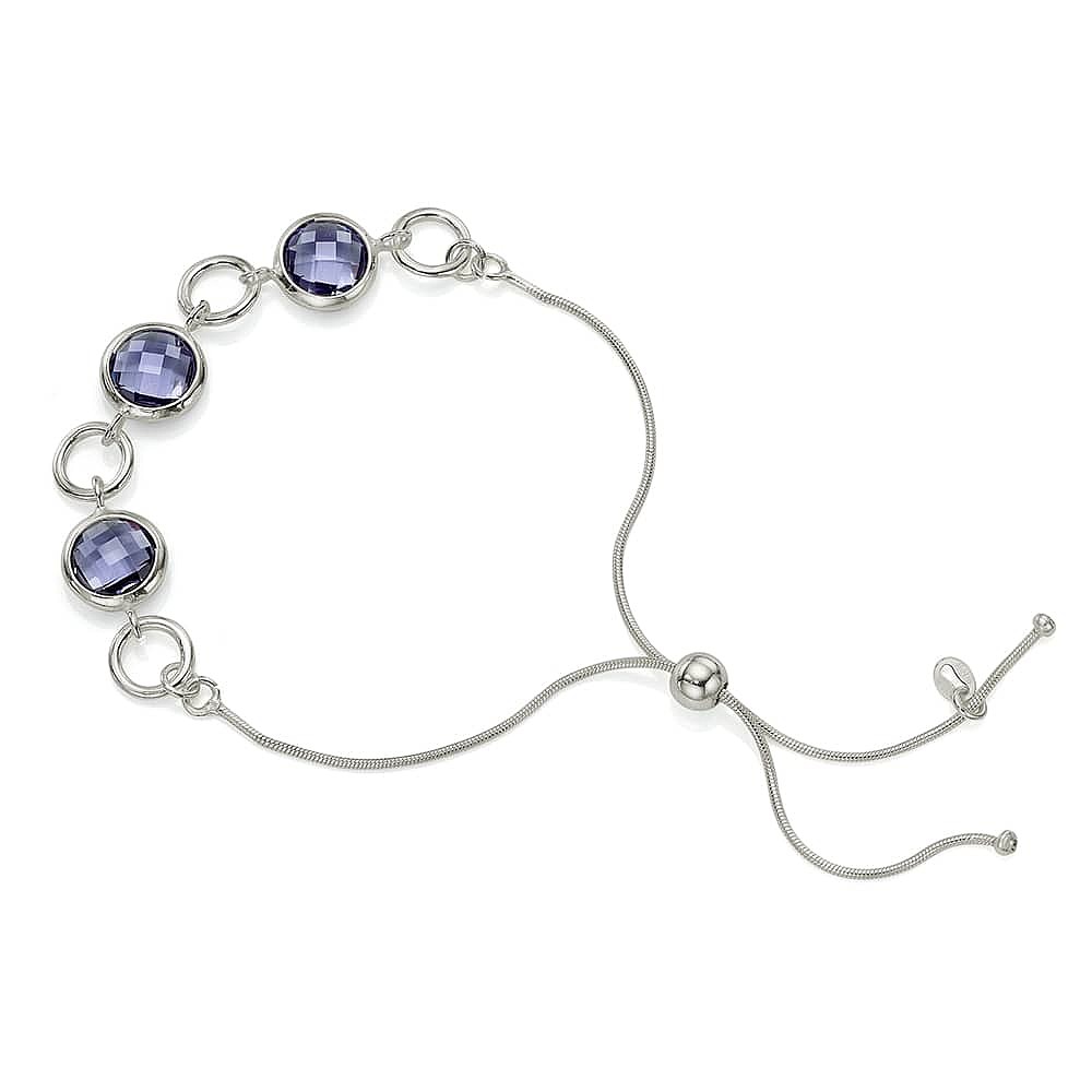 Violet Vision Silver Bracelet