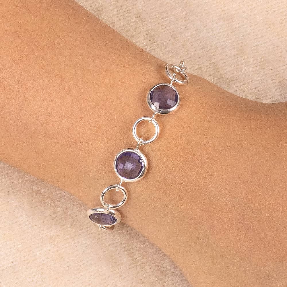 Violet Vision Silver Bracelet