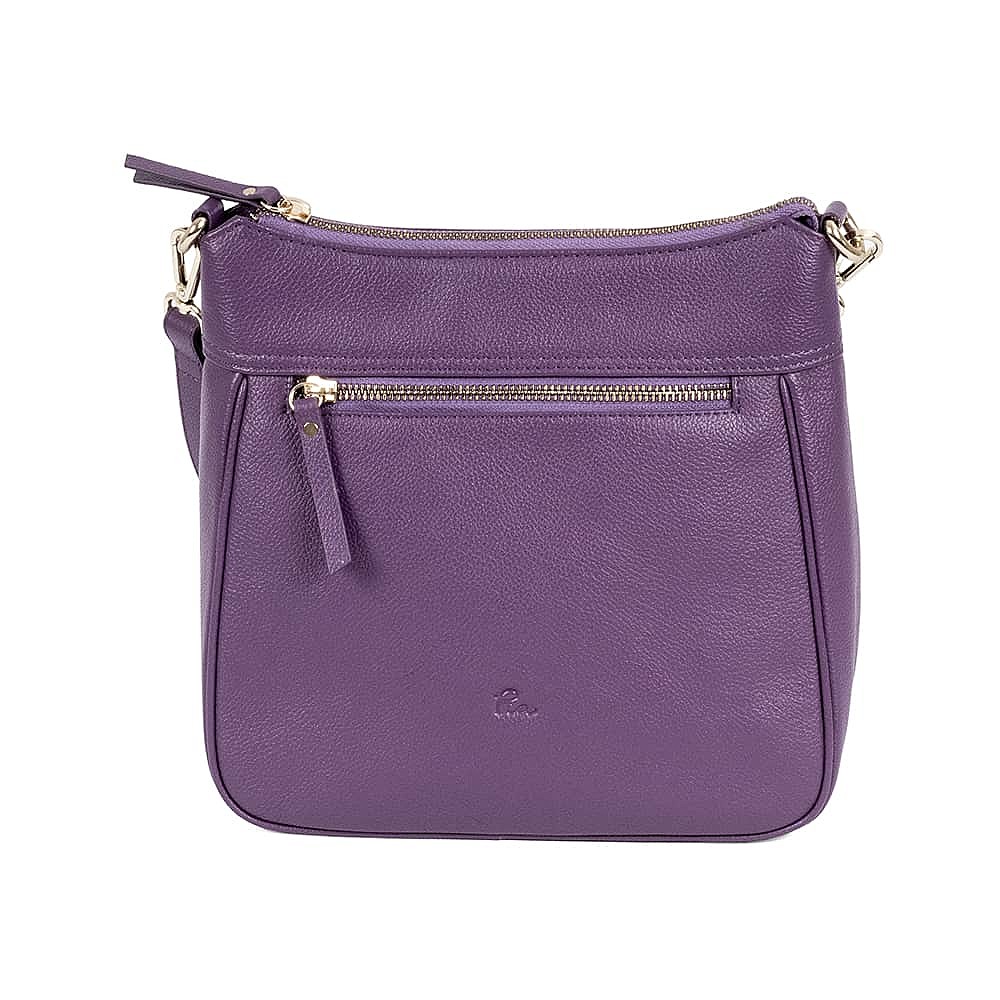 Intrepid Iris Leather Cross-Body Bag