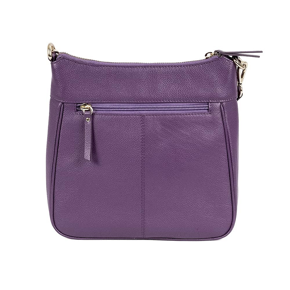 Intrepid Iris Leather Cross-Body Bag
