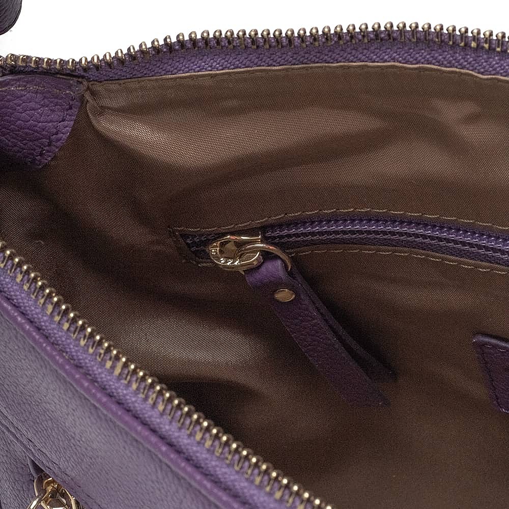 Intrepid Iris Leather Cross-Body Bag