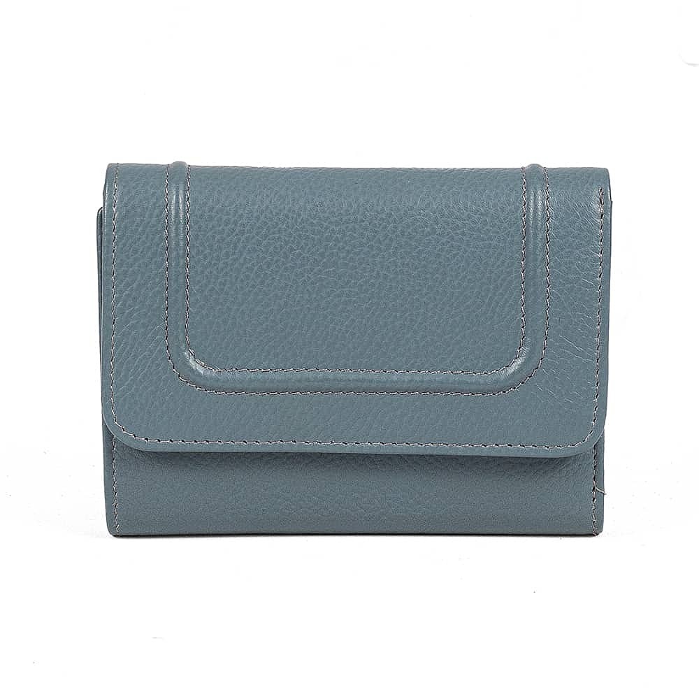 All Lined Up Denim Leather Purse