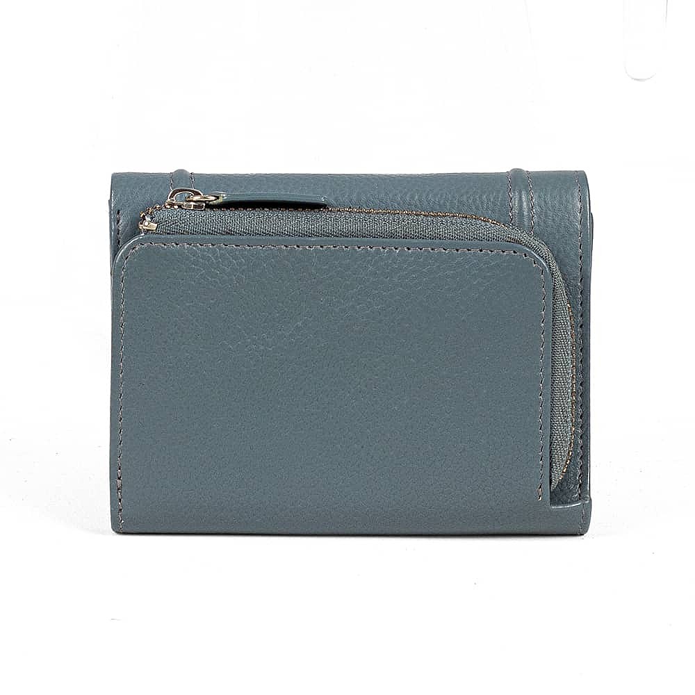 All Lined Up Denim Leather Purse