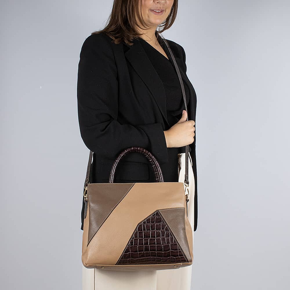 Cultivated In Coffee Leather Bag