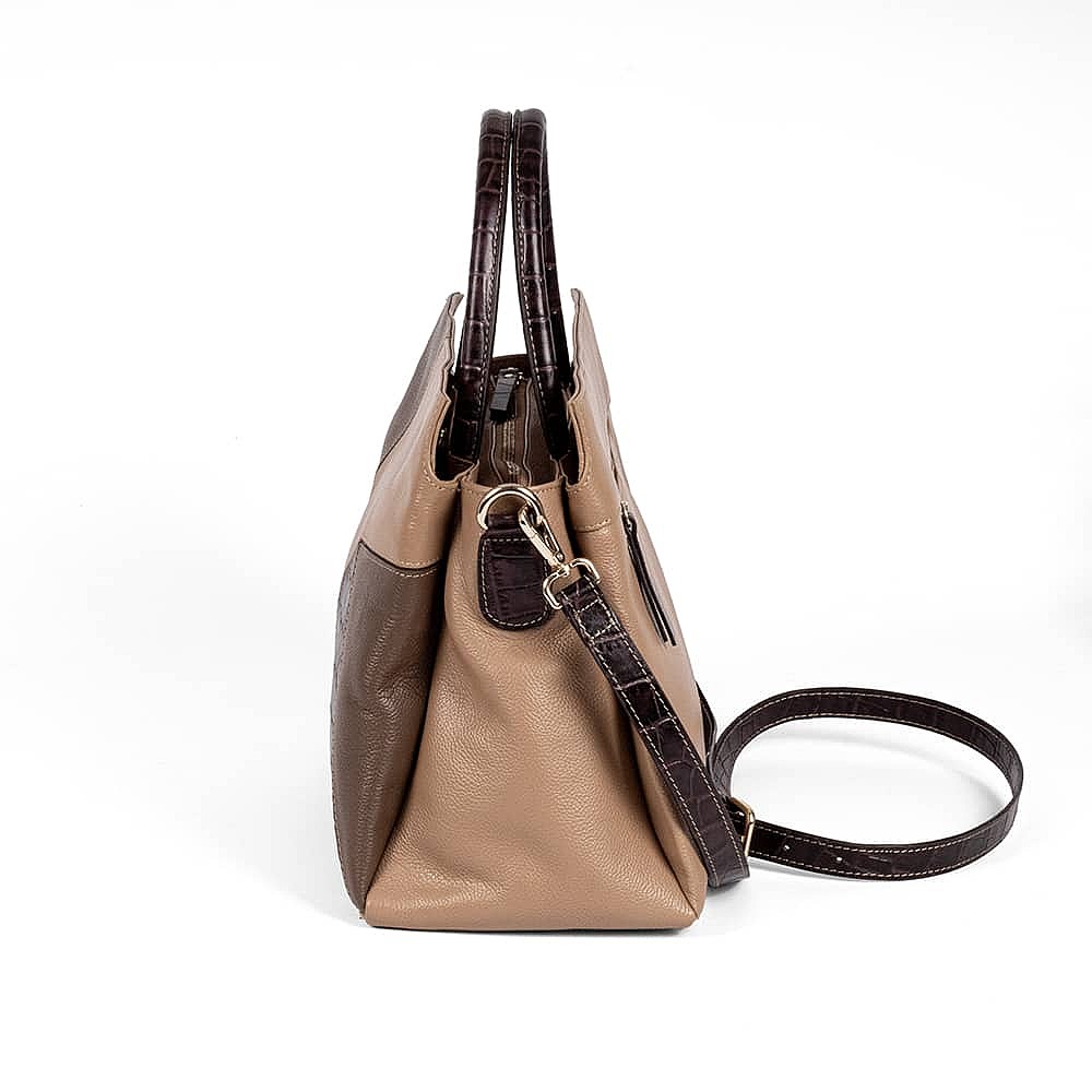 Cultivated In Coffee Leather Bag