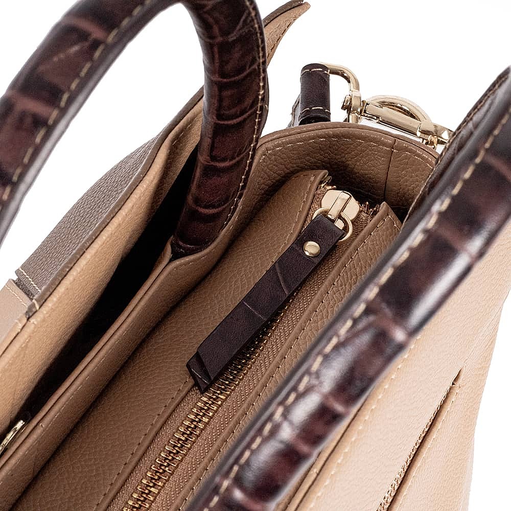 Cultivated In Coffee Leather Bag