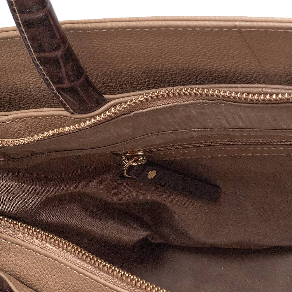 Cultivated In Coffee Leather Bag