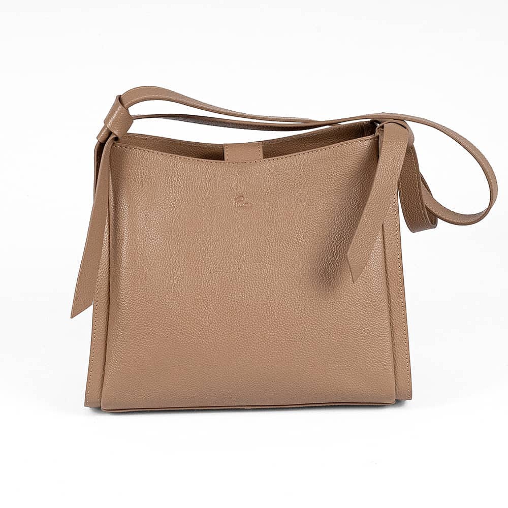 Put Together In Praline Leather Bag
