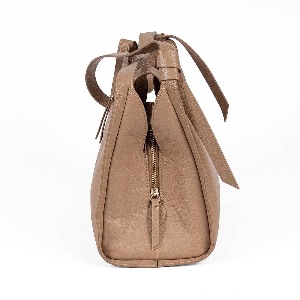 Put Together In Praline Leather Bag