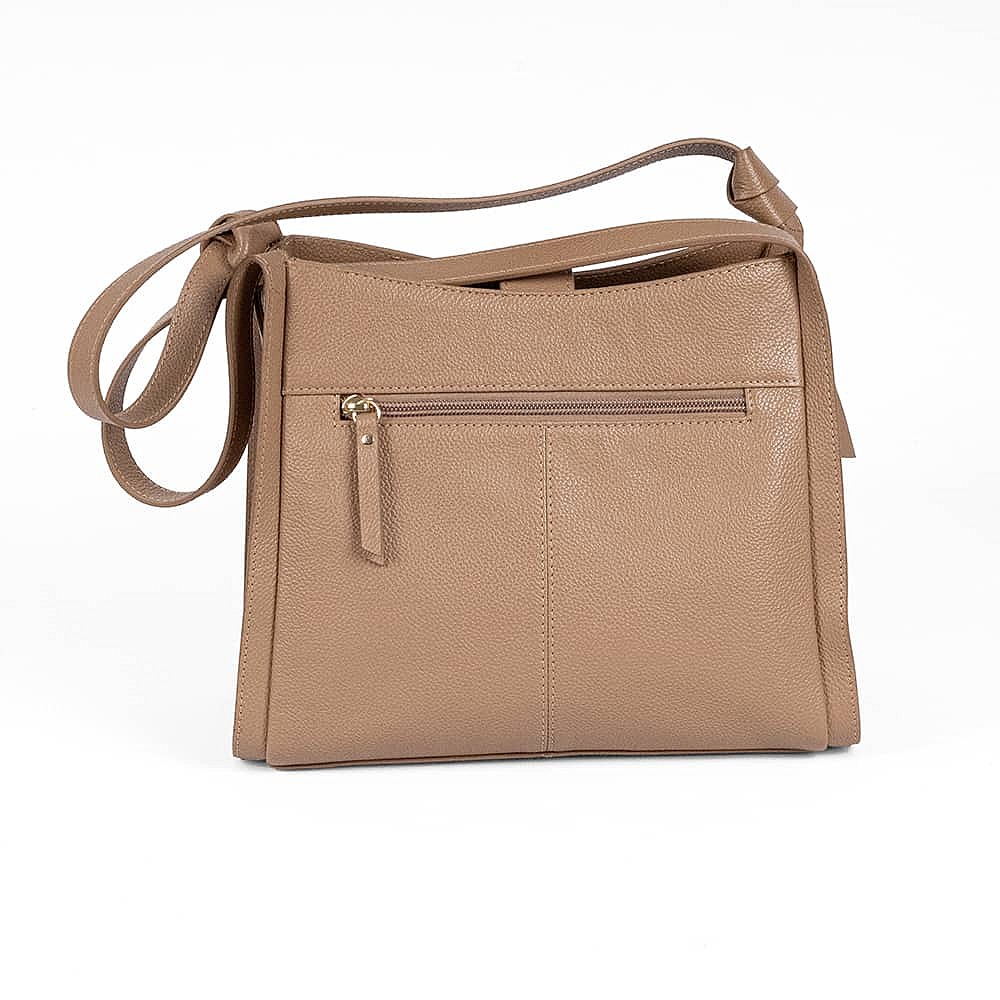 Put Together In Praline Leather Bag