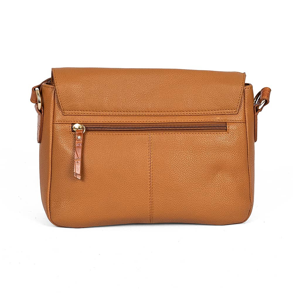 Lasting Impression Leather Cross-Body Bag