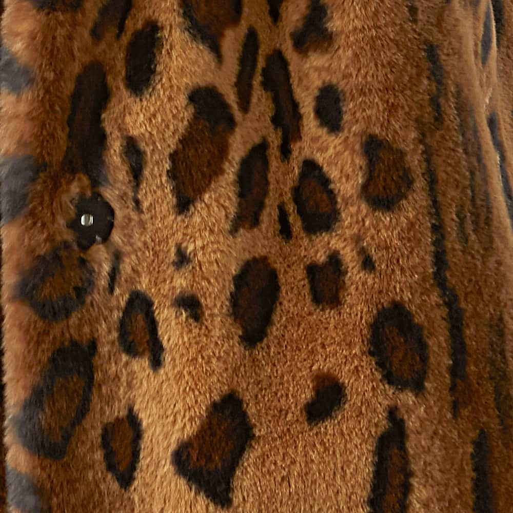 Luxe Leopard Faux-Fur Coat