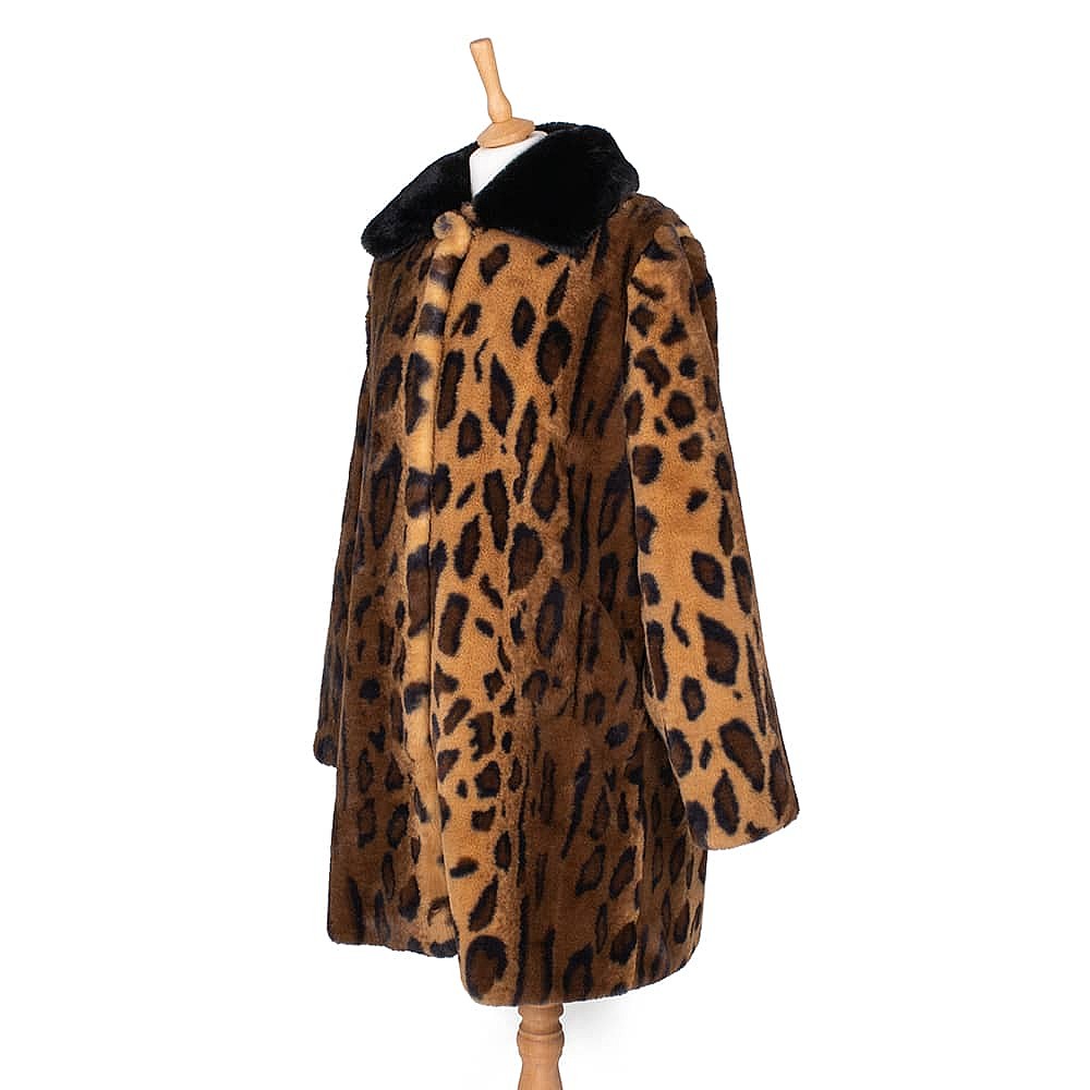 Luxe Leopard Faux-Fur Coat