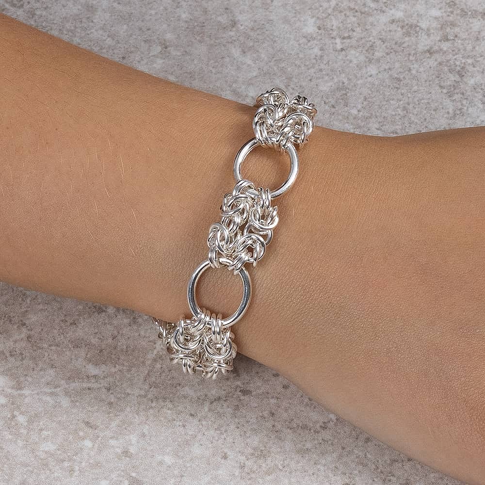 Elegantly Entwined Silver Bracelet