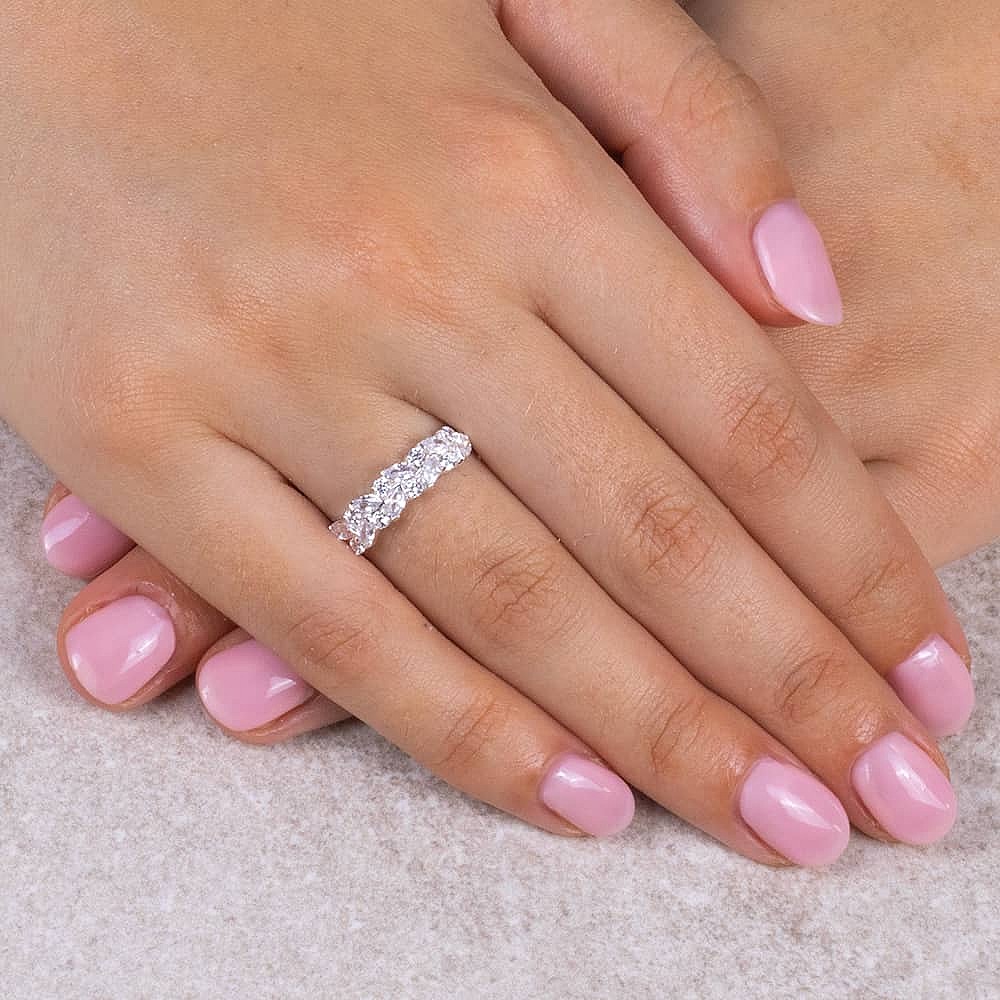 Radiant Wreath Silver Ring
