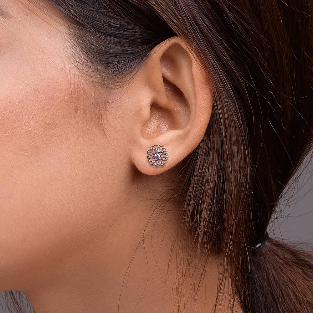 Gossamer Glow Stud Earrings