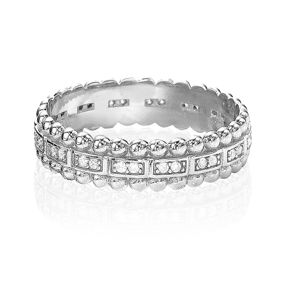 Circled In Light Silver Ring