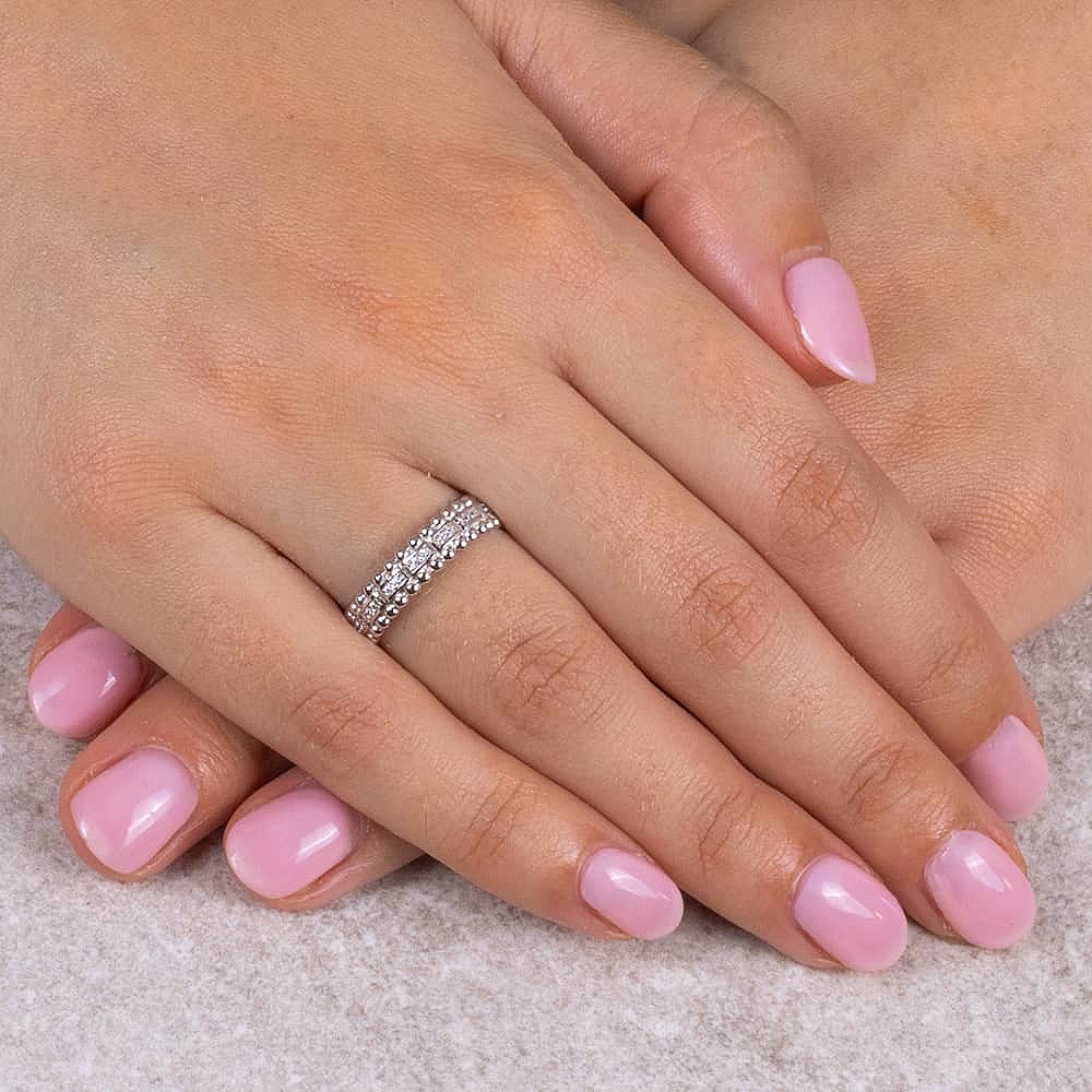 Circled In Light Silver Ring