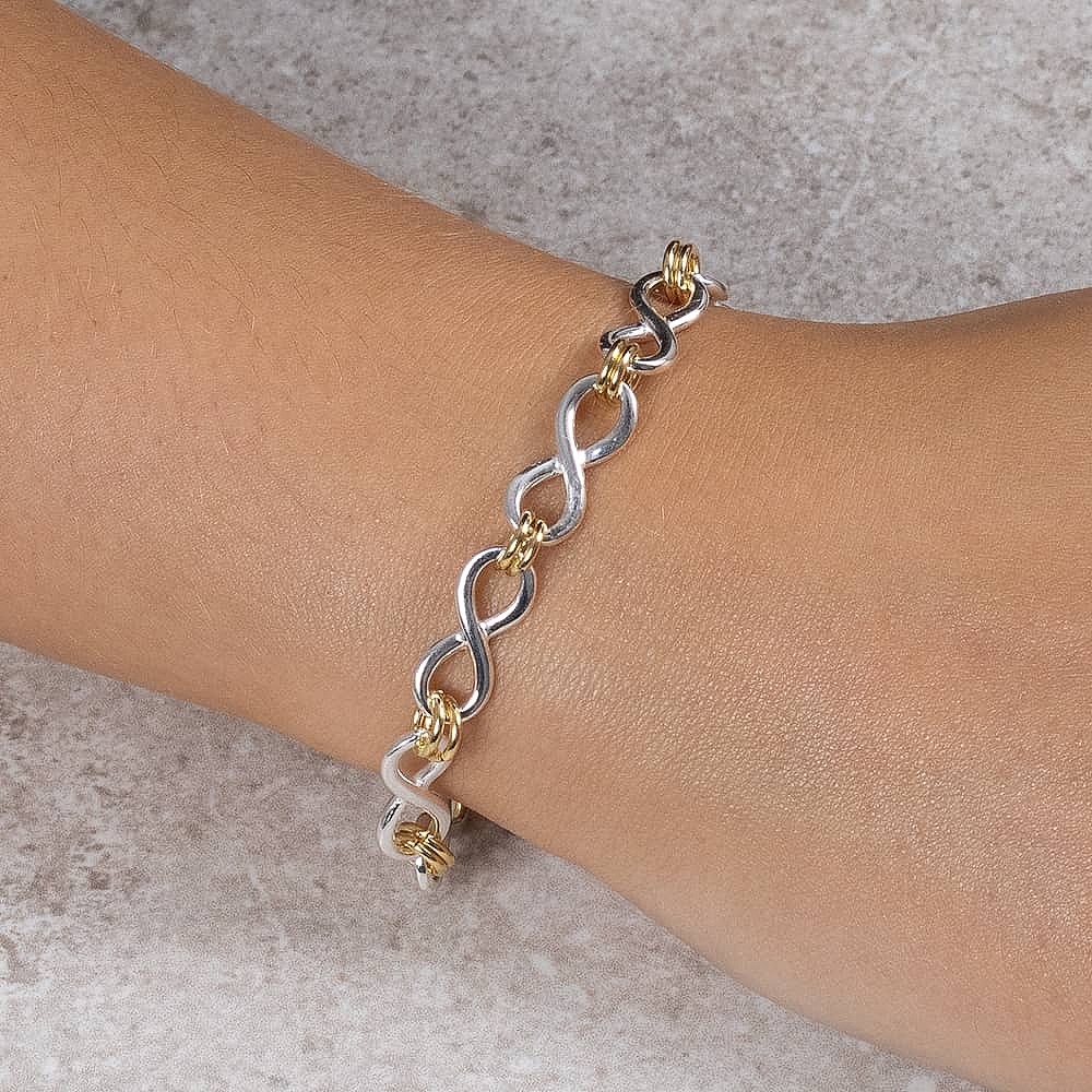 Spoken In Silver Two-Tone Bracelet
