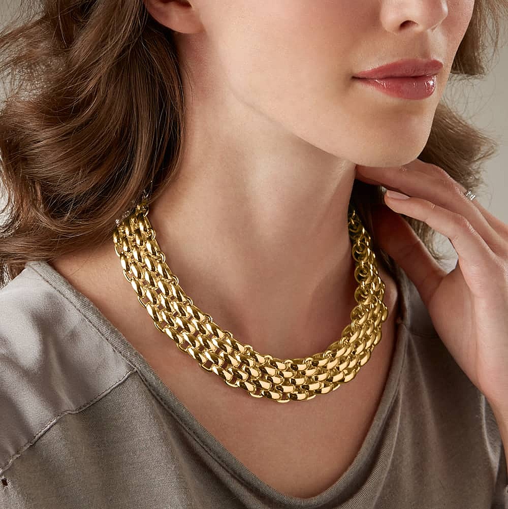 Set The Scene Gold-Tone Necklace