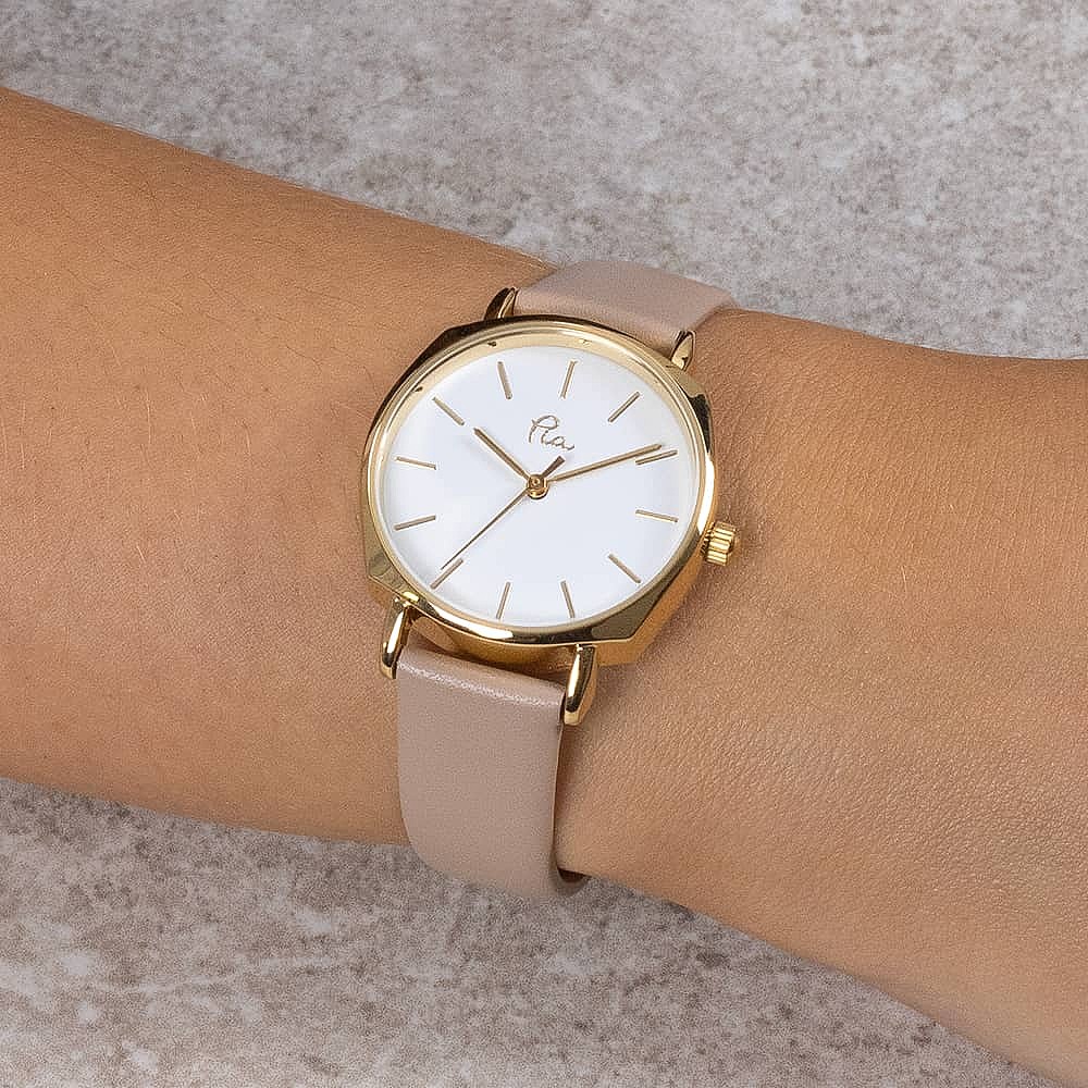 Your Finest Hour Beige Watch