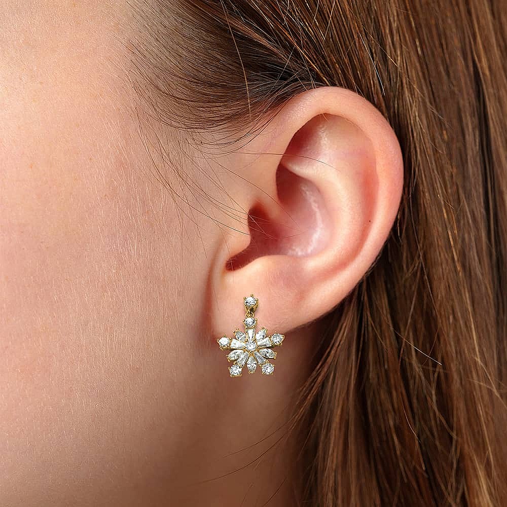 Sparkling Celebration Gold-plated Earrings