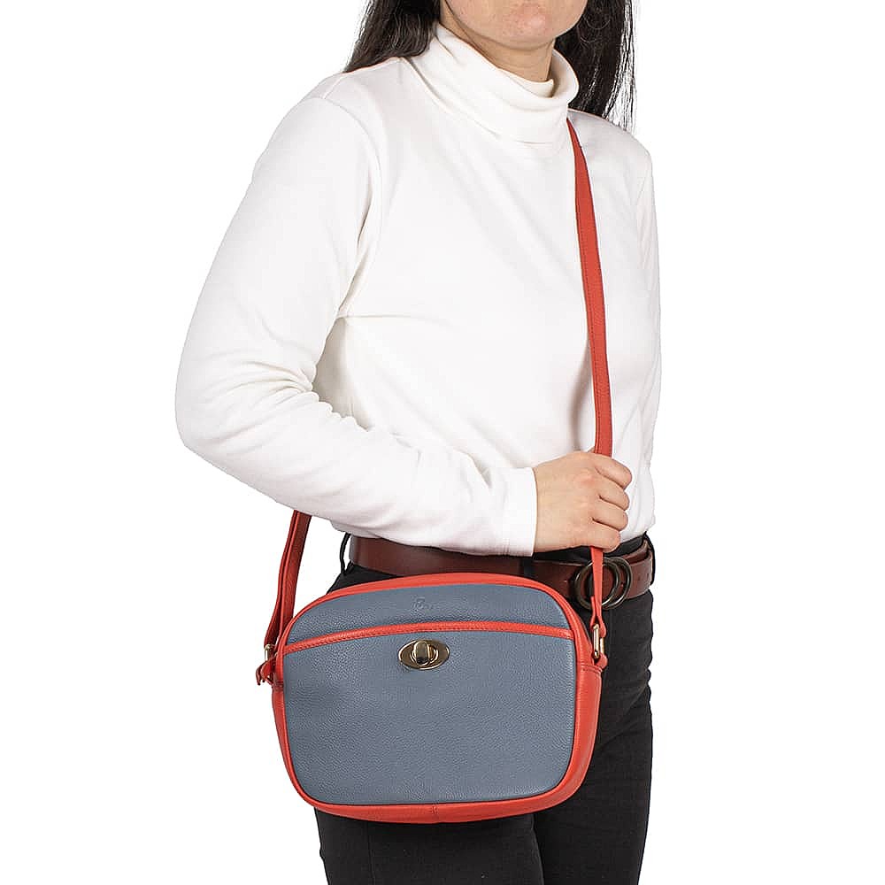 Denim Duet Leather Cross-Body Bag