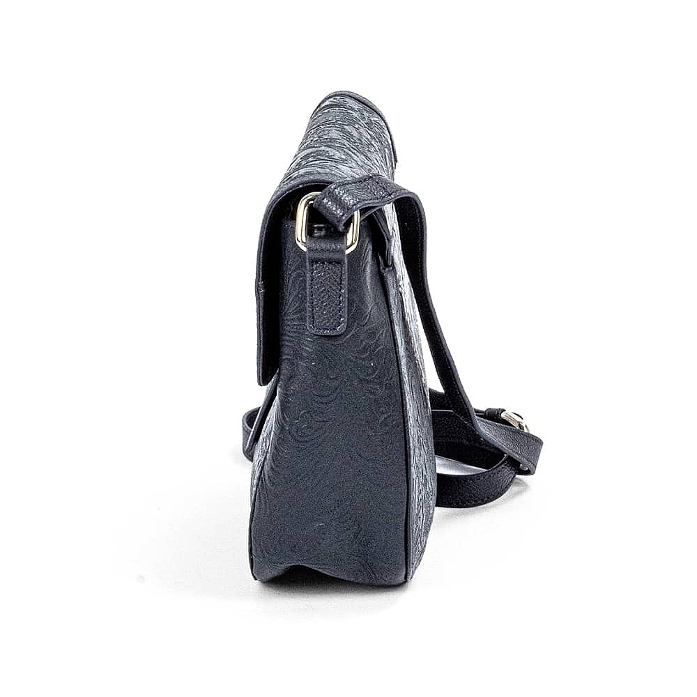 Nothing but Navy Leather Cross-Body Bag