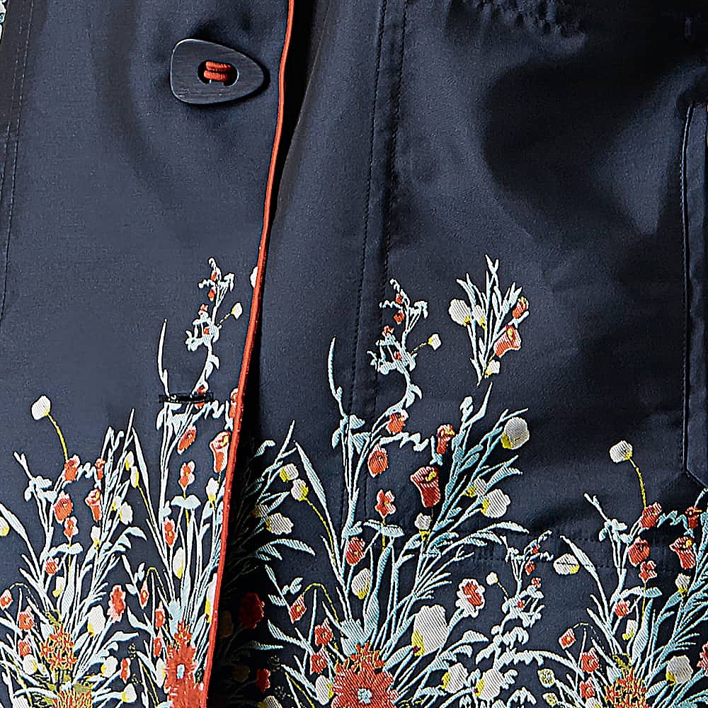 Best in Bloom Navy Raincoat