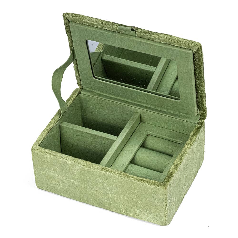 Garden Glory Velvet Jewellery Box