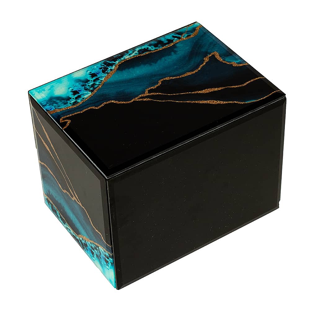 Of Sky & Sea Glass Drawer Box